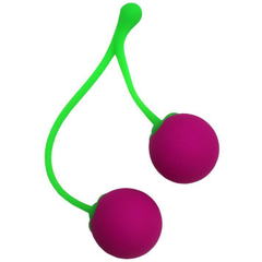 Вагинальные шарики Sweet Cherry со смещенным центром тяжести, Цвет: ярко-розовый, фото 