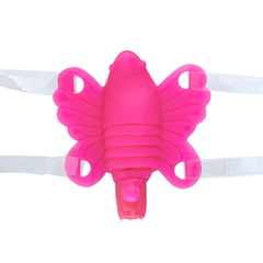 Клиторальная бабочка Butterfly Baby, Цвет: розовый, фото 
