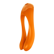 Универсальный унисекс вибростимулятор Candy Cane, Цвет: оранжевый, фото 