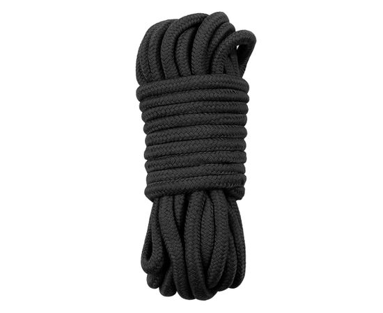 Черная верёвка для любовных игр - 10 м., фото 