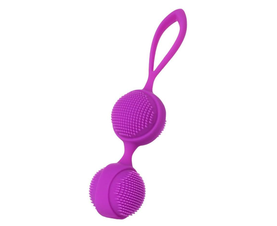 Фиолетовые вагинальные шарики с ресничками JOS NUBY, Цвет: фиолетовый, фото 