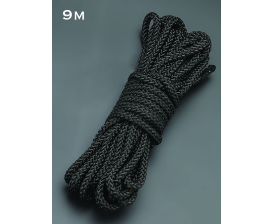 Черная веревка для связывания - 9 м., фото 