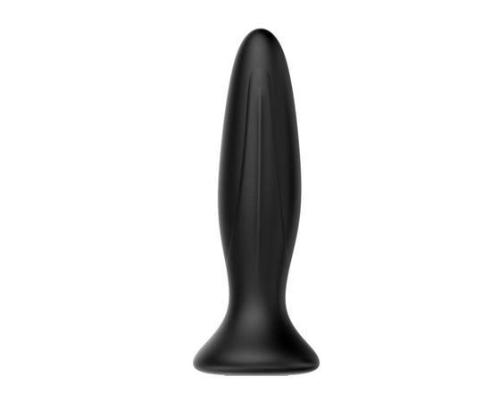 Черная анальная вибропробка Mr Play - 12,8 см., фото 