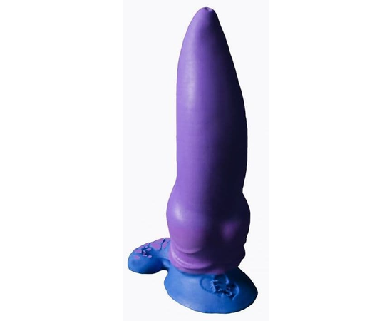 Фиолетовый фаллоимитатор "Зорг small" - 21 см., фото 