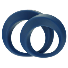 Набор из 2 синих эрекционных колец Perfect Twist Cock Ring Set, фото 