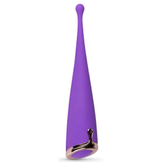 Фиолетовый клиторальный вибратор The Countess Pinpoint Vibrator - 19 см., фото 