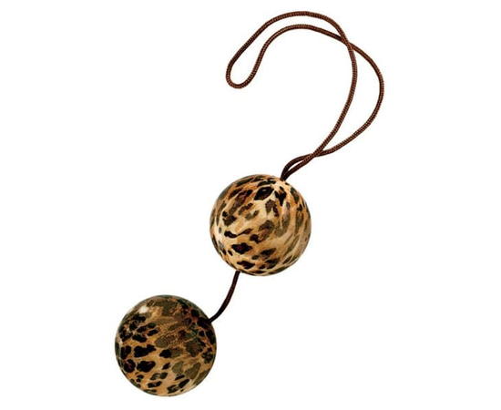 Леопардовые вагинальные шарики DUOTONE BALLS, фото 