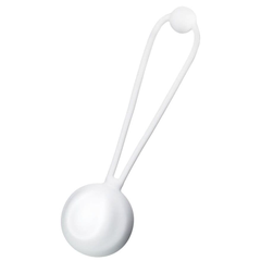 Белый вагинальный шарик LILY, фото 