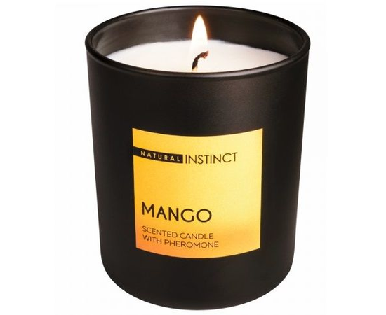 Ароматическая свеча с феромонами Natural Instinct "Манго" - 180 гр., фото 