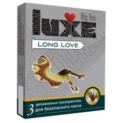 Презервативы LUXE Long Love с пролонгирующим эффектом - 3 шт., фото 