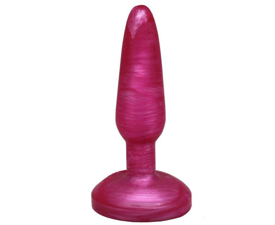 Розовая гелевая анальная пробка - 16 см., фото 