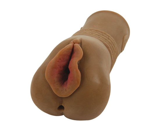 Ручной мастурбатор-мулатка с вагиной и анусом CyberStroker Pussy and Ass, фото 