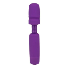 Фиолетовый мини-вибратор POWER TIP JR MASSAGE WAND, фото 