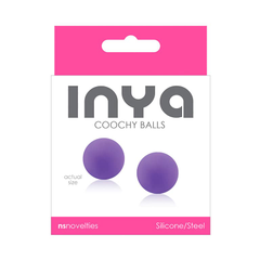 Фиолетовые вагинальные шарики без сцепки  INYA Coochy Balls Purple, Цвет: фиолетовый, фото 