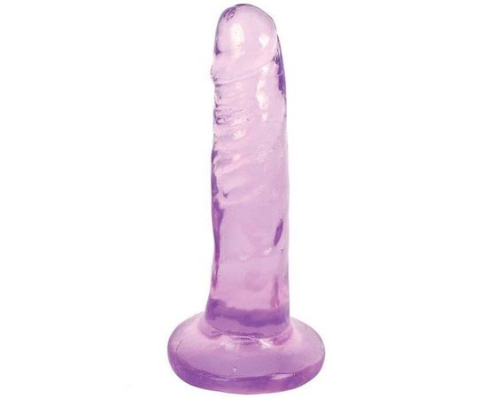 Фиолетовый фаллоимитатор Slim Stick Dildo - 15,2 см., фото 
