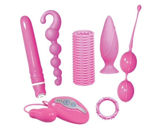 Розовый набор секс-игрушек, фото 