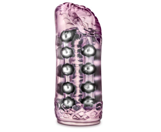 Розовый мастурбатор-вагина со стимулирующими бусинами Super Stroker, фото 