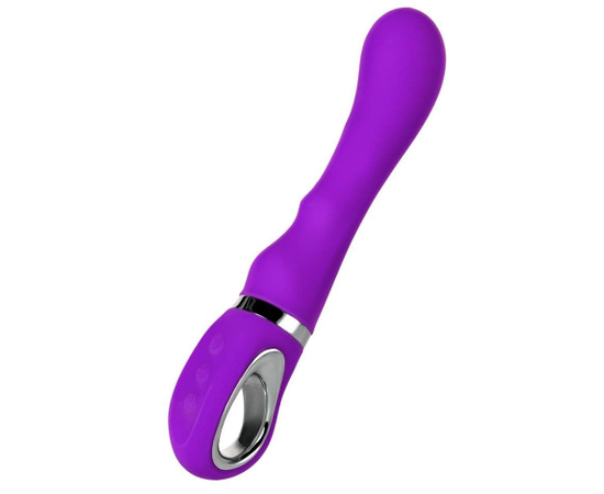 Фиолетовый вибратор PILO с wow-режимом - 20 см., фото 