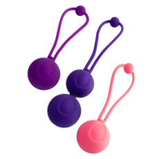 Набор из 3 вагинальных шариков BLOOM разного цвета, фото 