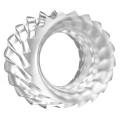 Прозрачное эрекционное кольцо No.40 Ball Strap, фото 